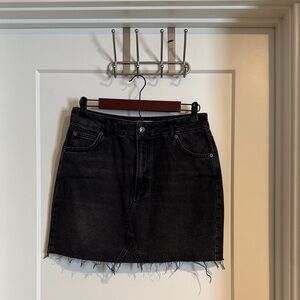 Topshop Charcoal Mini Skirt